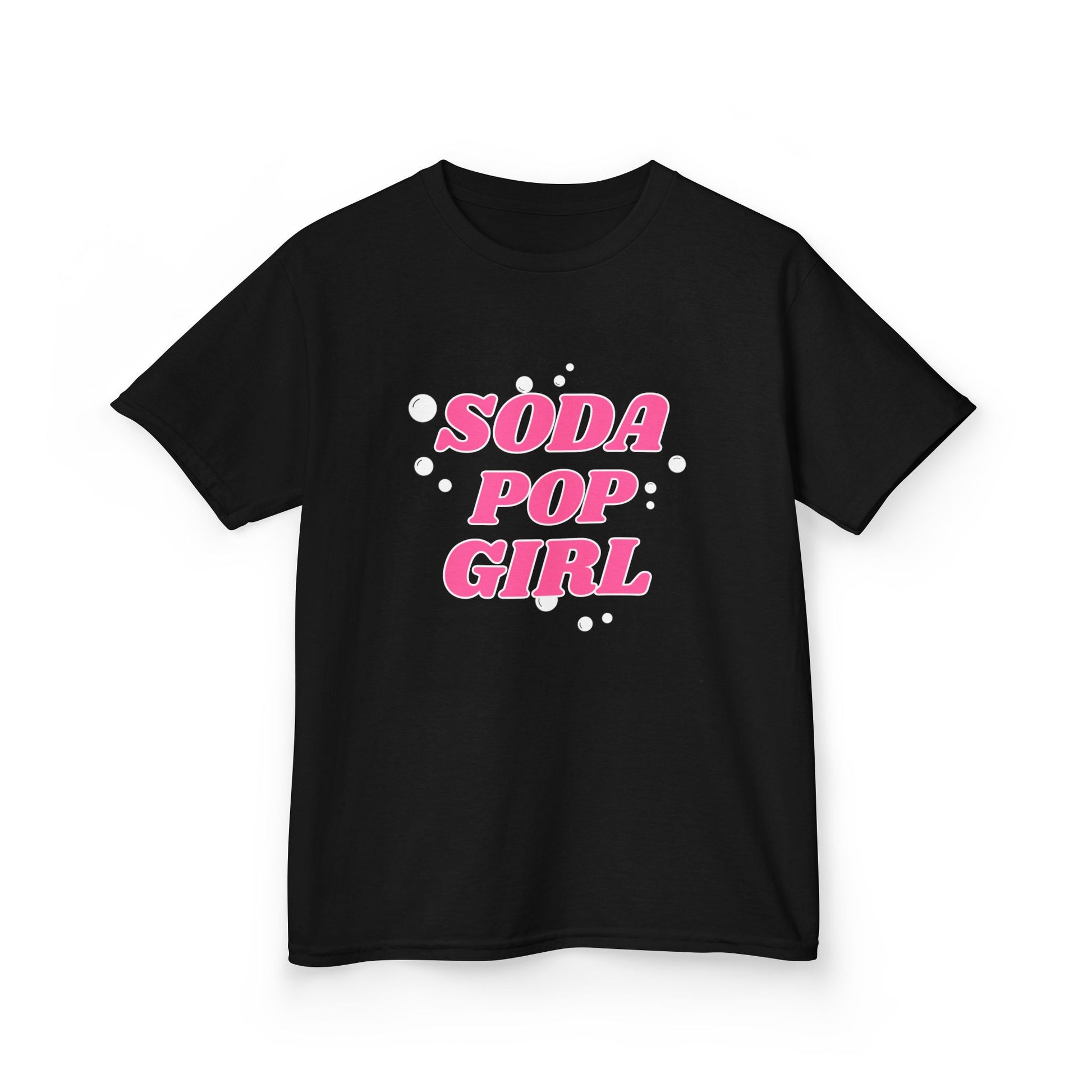 Soda Pop Girl Kids Tee 🥤✨, SASI SQUAD Girls’ Streetwear T-Shirt – Ages 6–14 Trendy Everyday Top