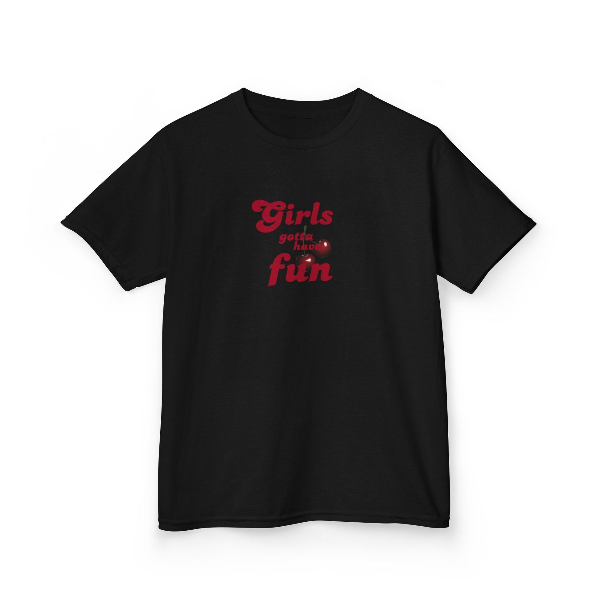 Girls Gotta Have Fun Kids Tee 🎀🎶, SASI SQUAD Girls’ Streetwear T-Shirt – Ages 6–14 Trendy Everyday Top