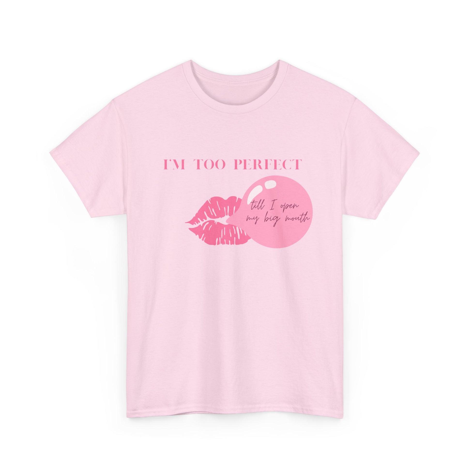 "I'm Too Perfect" Ego Tee, Trendy Graphic T-Shirt for Teens & Women – CLUB SASI Streetwear