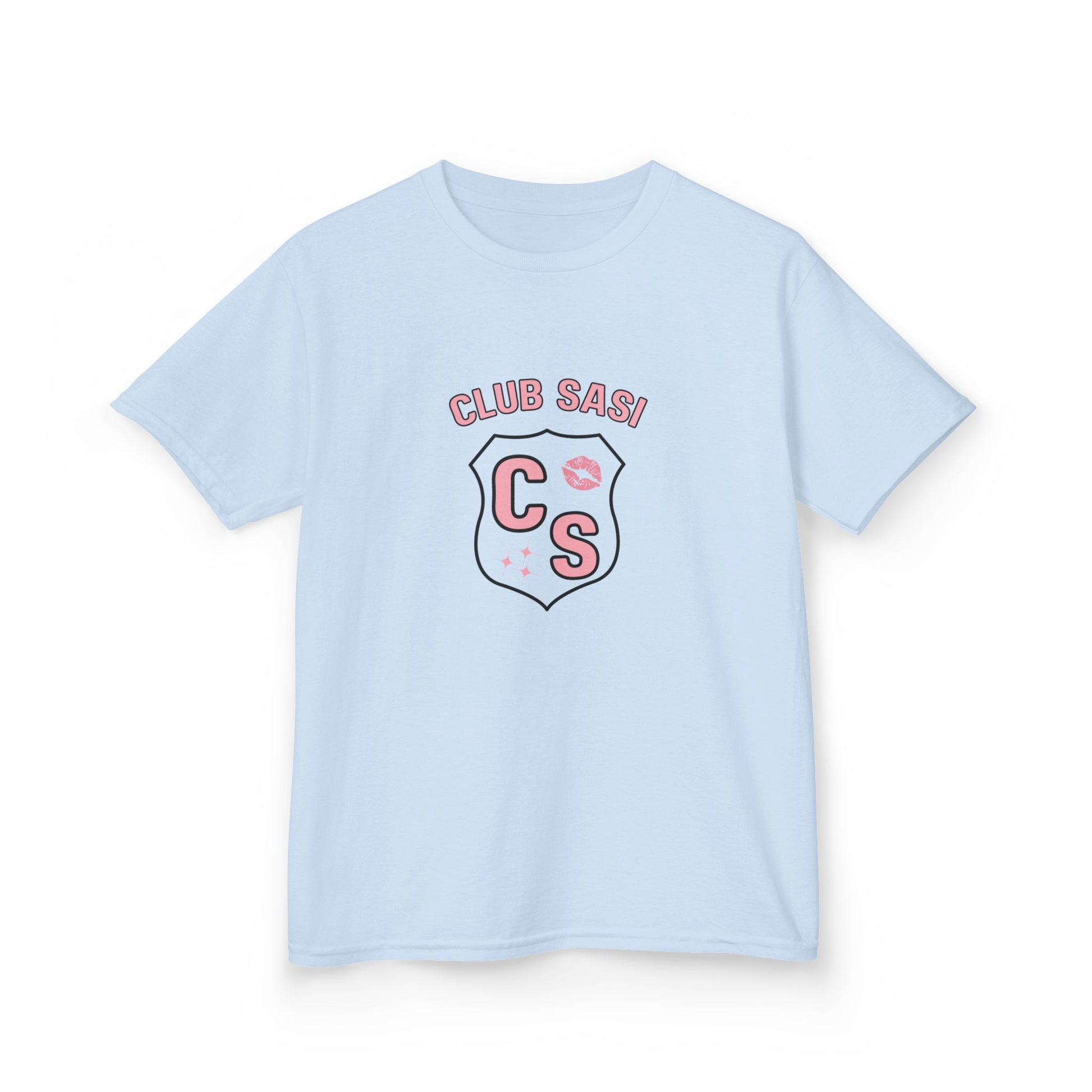CLUB SASI Kids Tee ⭐🎉, SASI SQUAD Girls’ Streetwear T-Shirt – Ages 6–14 Trendy Everyday Top