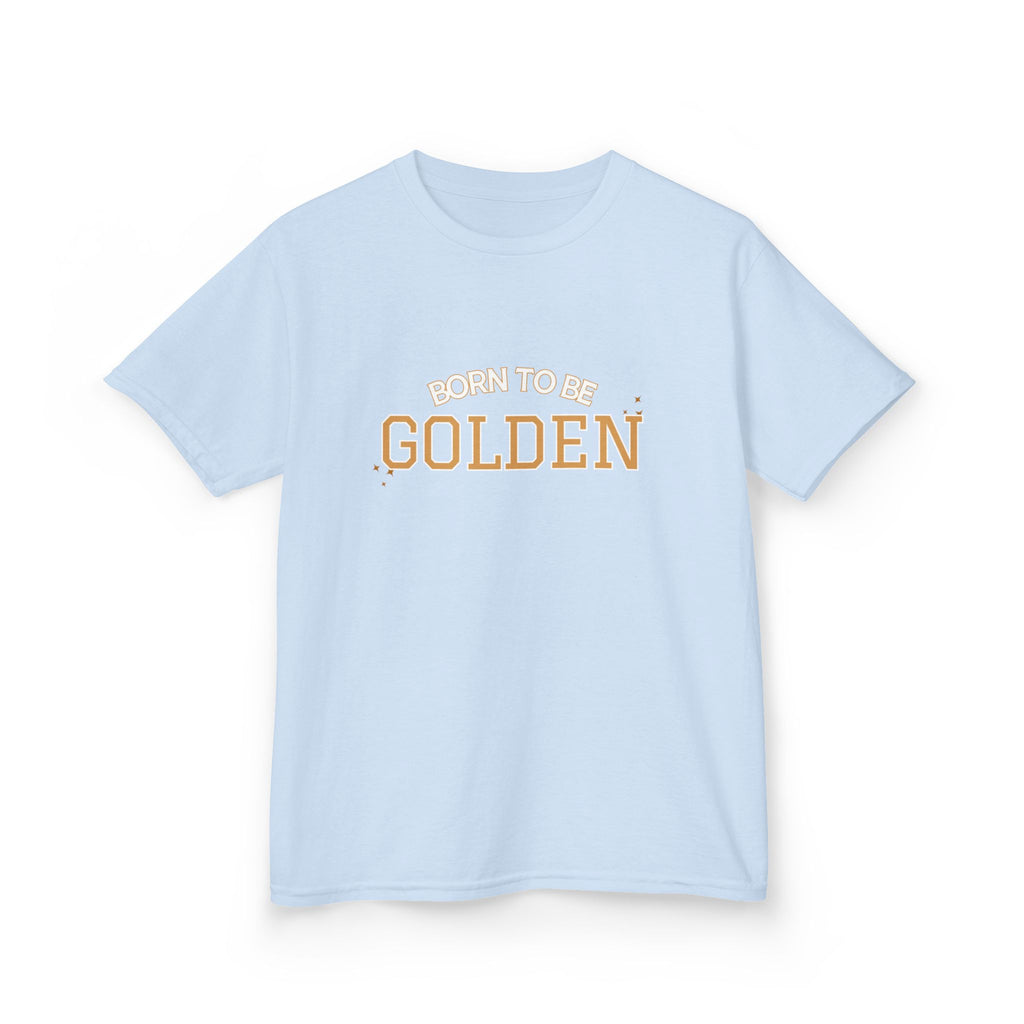 Born to be GOLDEN Kids Tee ✨🌟, SASI SQUAD Girls’ Streetwear T-Shirt – Ages 6–14 Trendy Everyday Top