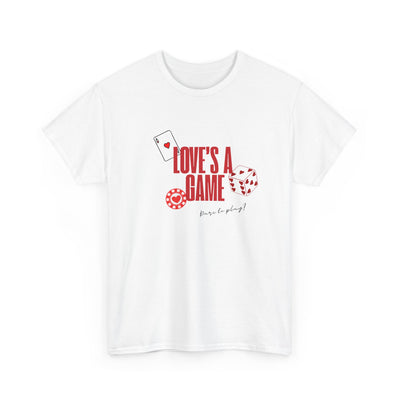 Love's a Game Graphic Tee – Trendy T-Shirt for Teens & Women