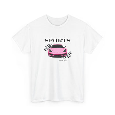  Sports Car Flirt Tee CLUB SASI Streetwear Graphic T Shirt for Teen 