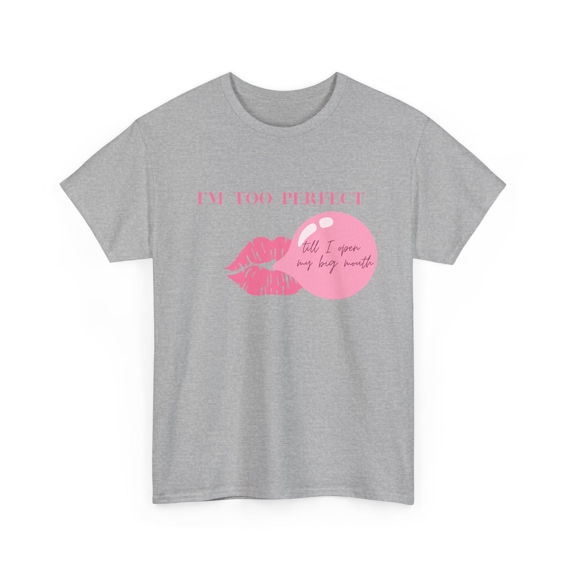 "I'm Too Perfect" Ego Tee, Trendy Graphic T-Shirt for Teens & Women – CLUB SASI Streetwear