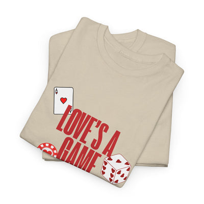 Love's a Game Graphic Tee – Trendy T-Shirt for Teens & Women