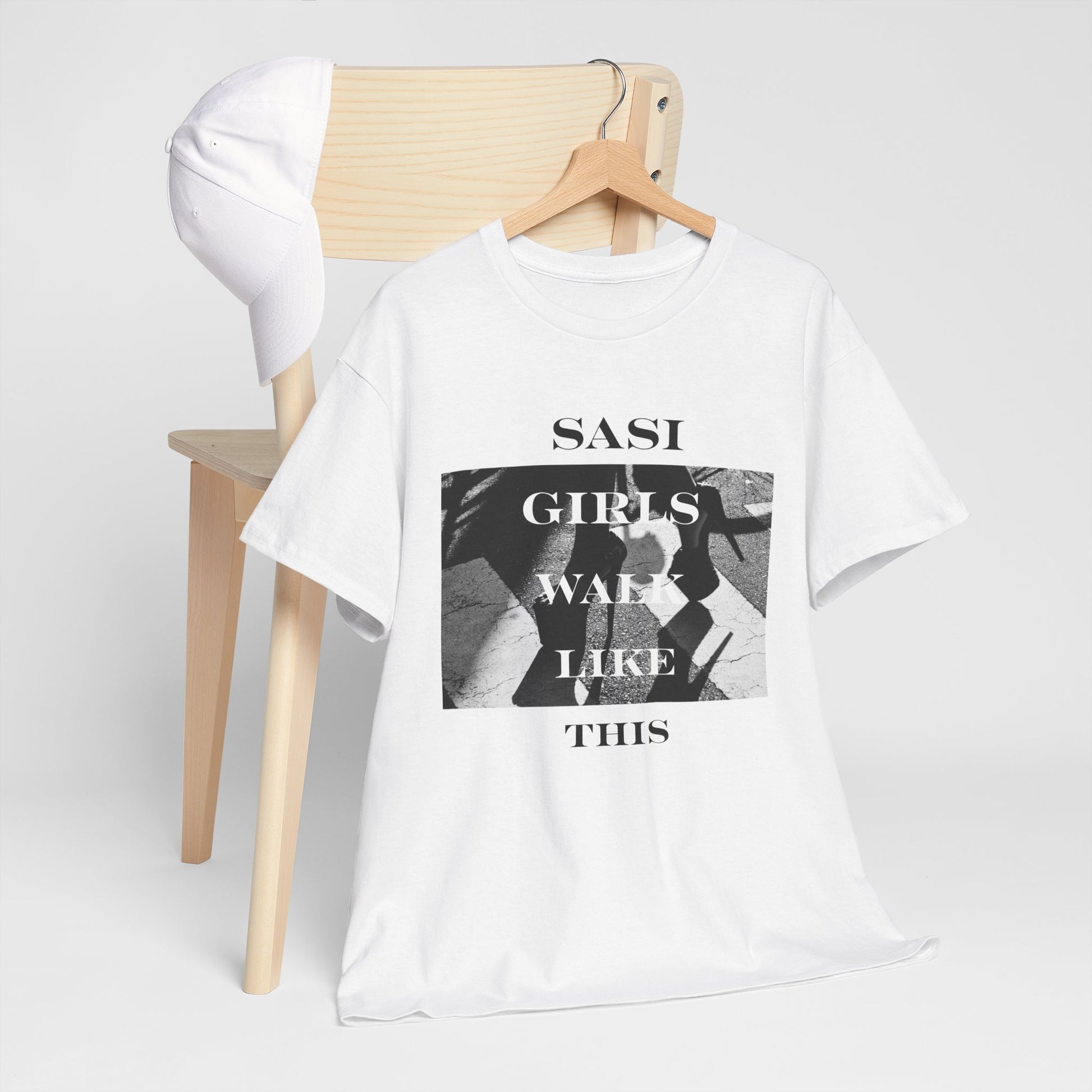"SASI Girls Walk Like This" Tee, Trendy Graphic T-Shirt for Teens & Women – CLUB SASI Streetwear