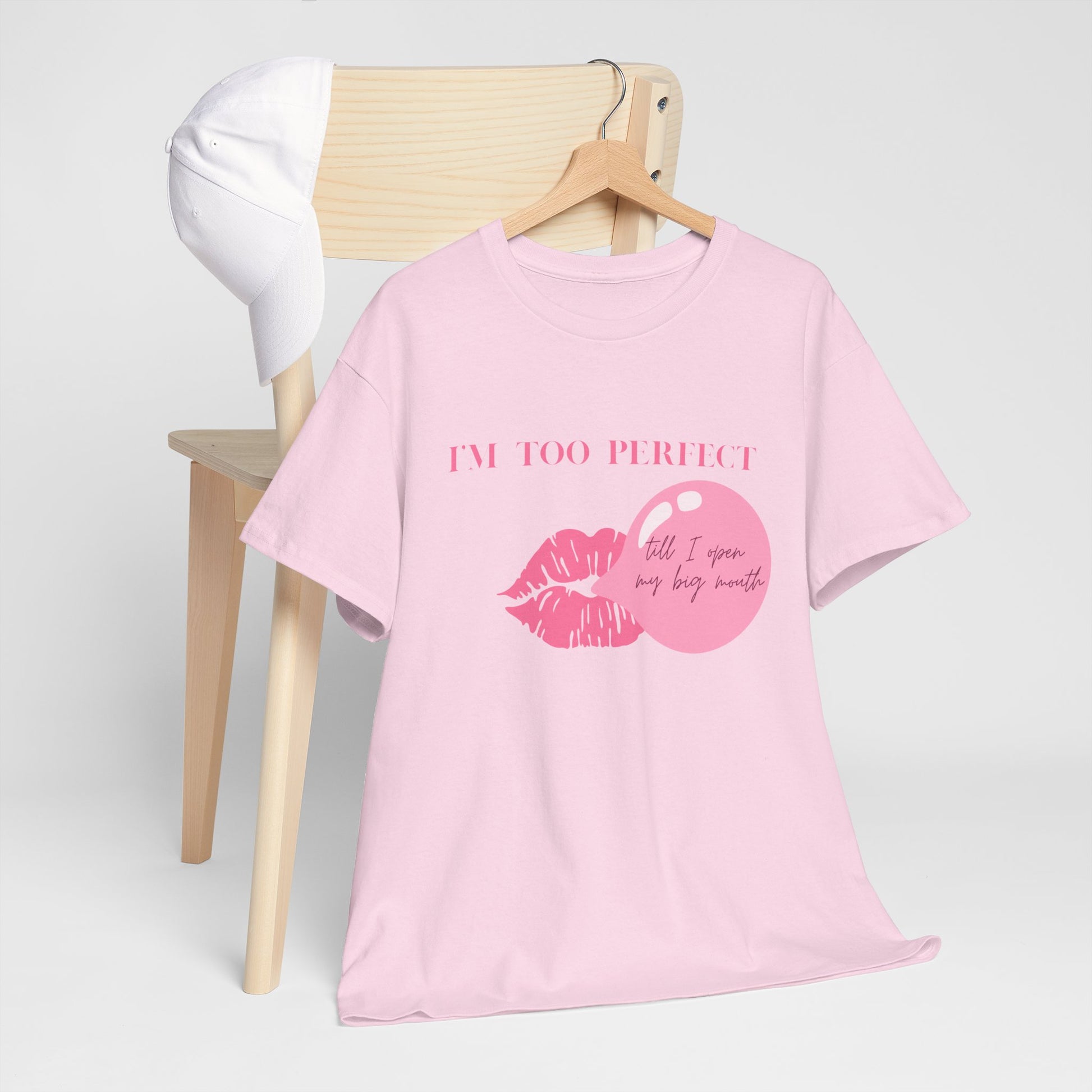 "I'm Too Perfect" Ego Tee, Trendy Graphic T-Shirt for Teens & Women – CLUB SASI Streetwear