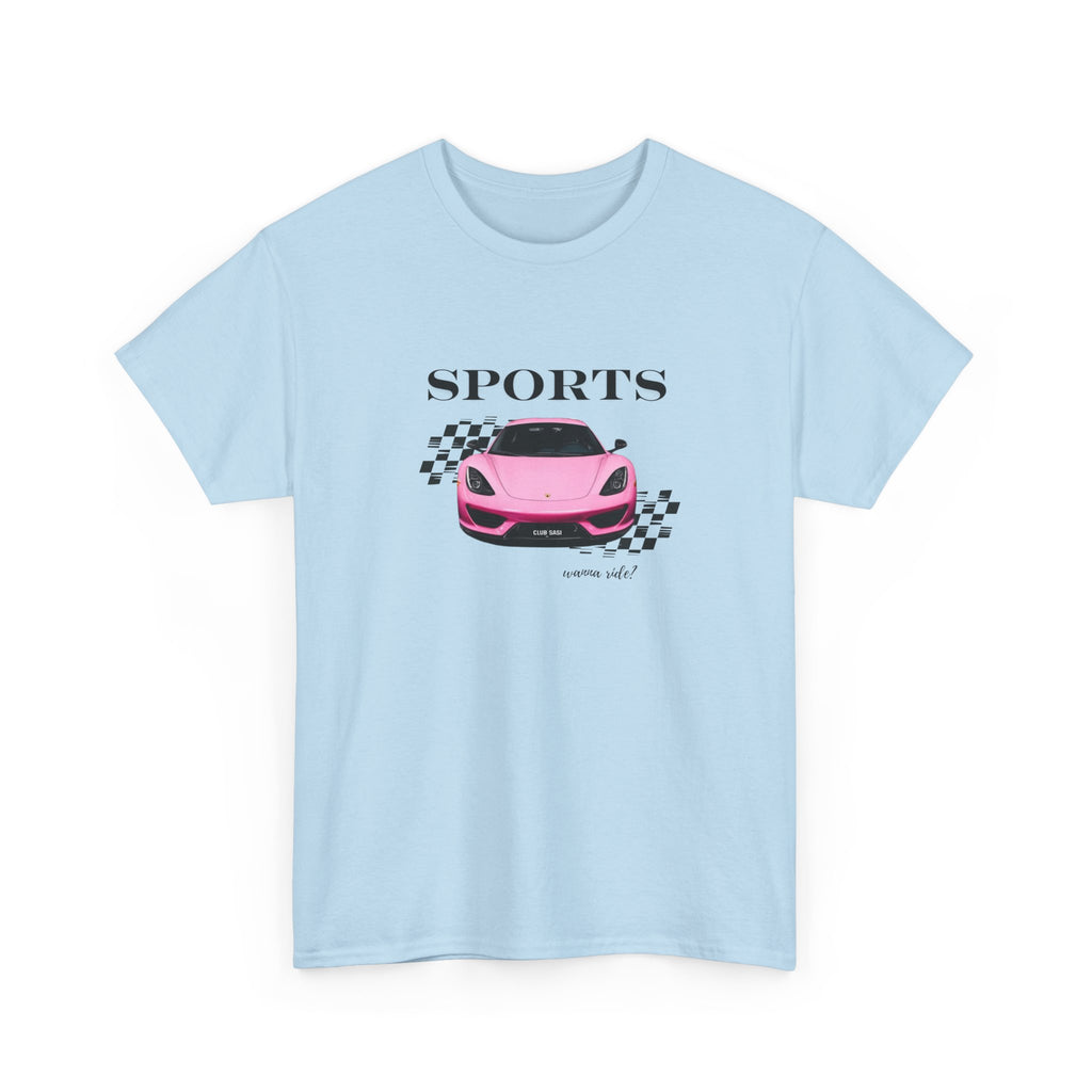 "Sports Car" Flirt Tee, Trendy Graphic T-Shirt for Teens & Women – CLUB SASI Streetwear