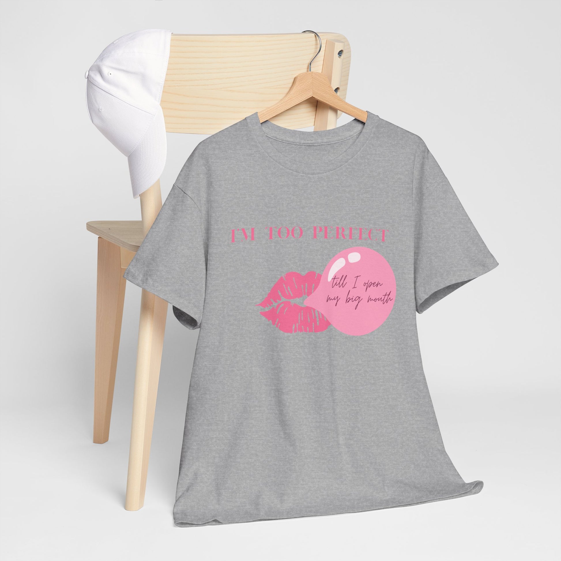 "I'm Too Perfect" Ego Tee, Trendy Graphic T-Shirt for Teens & Women – CLUB SASI Streetwear
