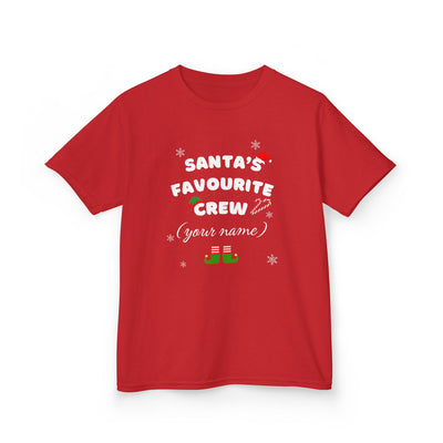 Personalised Unisex Kids Christmas T-Shirt – Custom Family Name Holiday Tee (Ages 5–14)