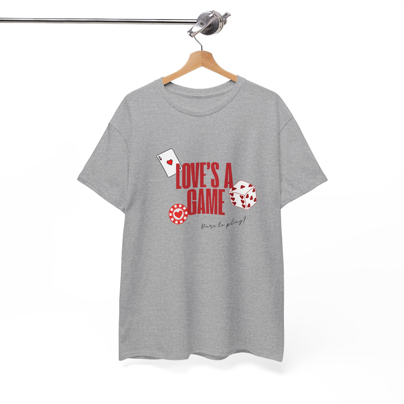 Love's a Game Graphic Tee – Trendy T-Shirt for Teens & Women