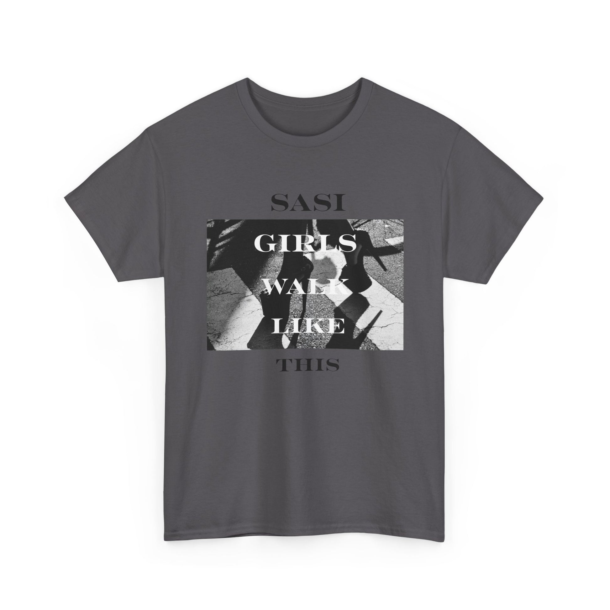 "SASI Girls Walk Like This" Tee, Trendy Graphic T-Shirt for Teens & Women – CLUB SASI Streetwear