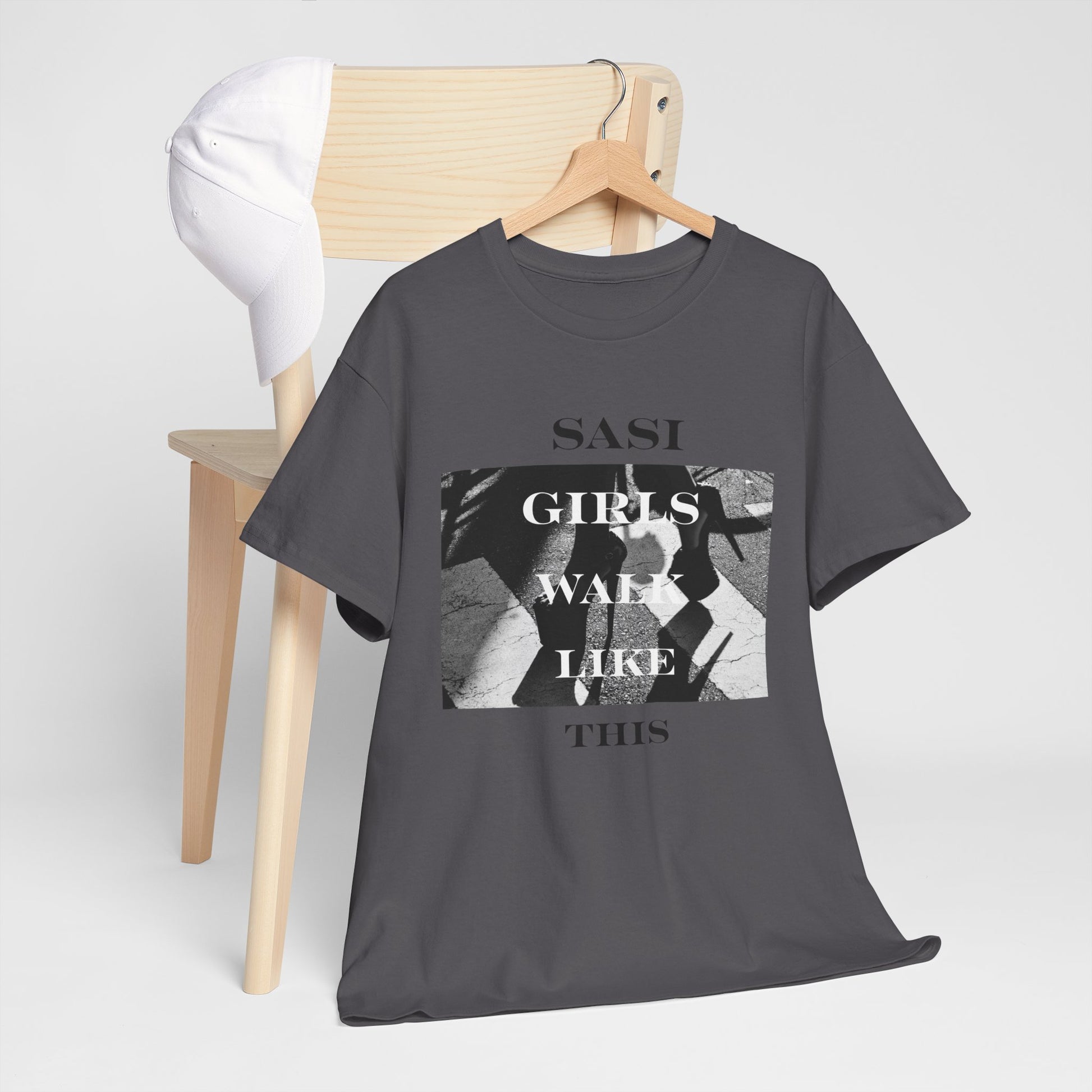 "SASI Girls Walk Like This" Tee, Trendy Graphic T-Shirt for Teens & Women – CLUB SASI Streetwear