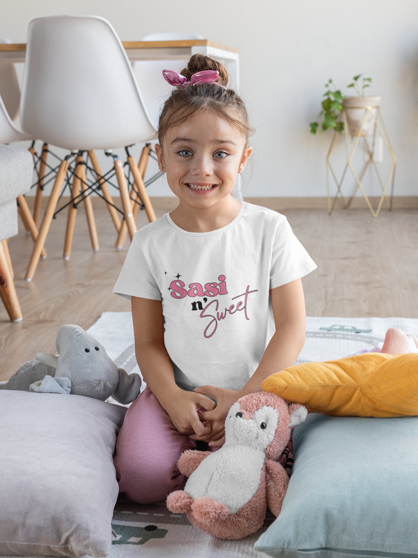 Sasi n’ Sweet Kids Tee 🍭✨SASI SQUAD Girls’ Streetwear T-Shirt – Ages 6–14 Trendy Everyday Top