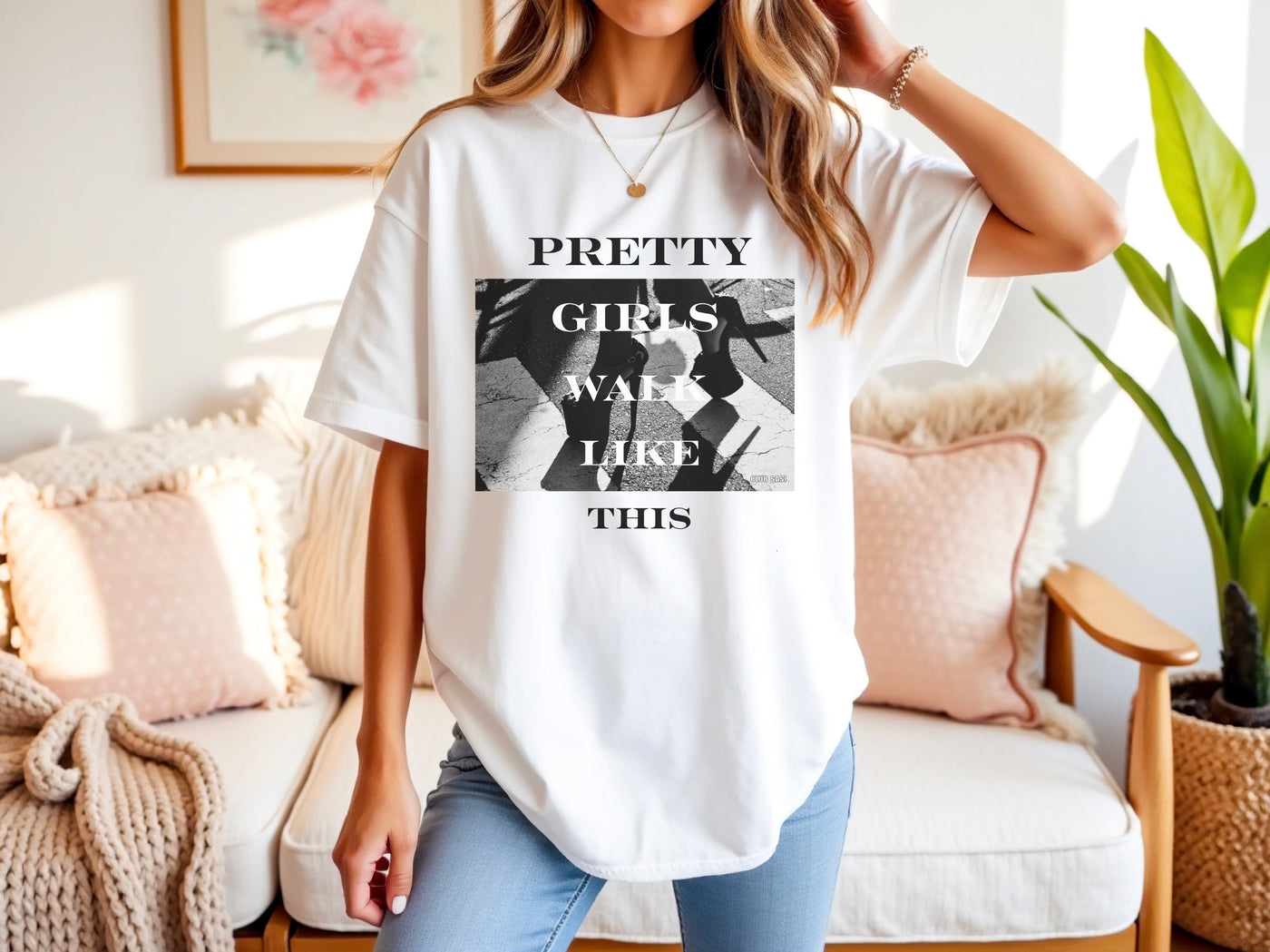 Pretty Girls Walk Like This Tee – Stylish Girls’ Shirt