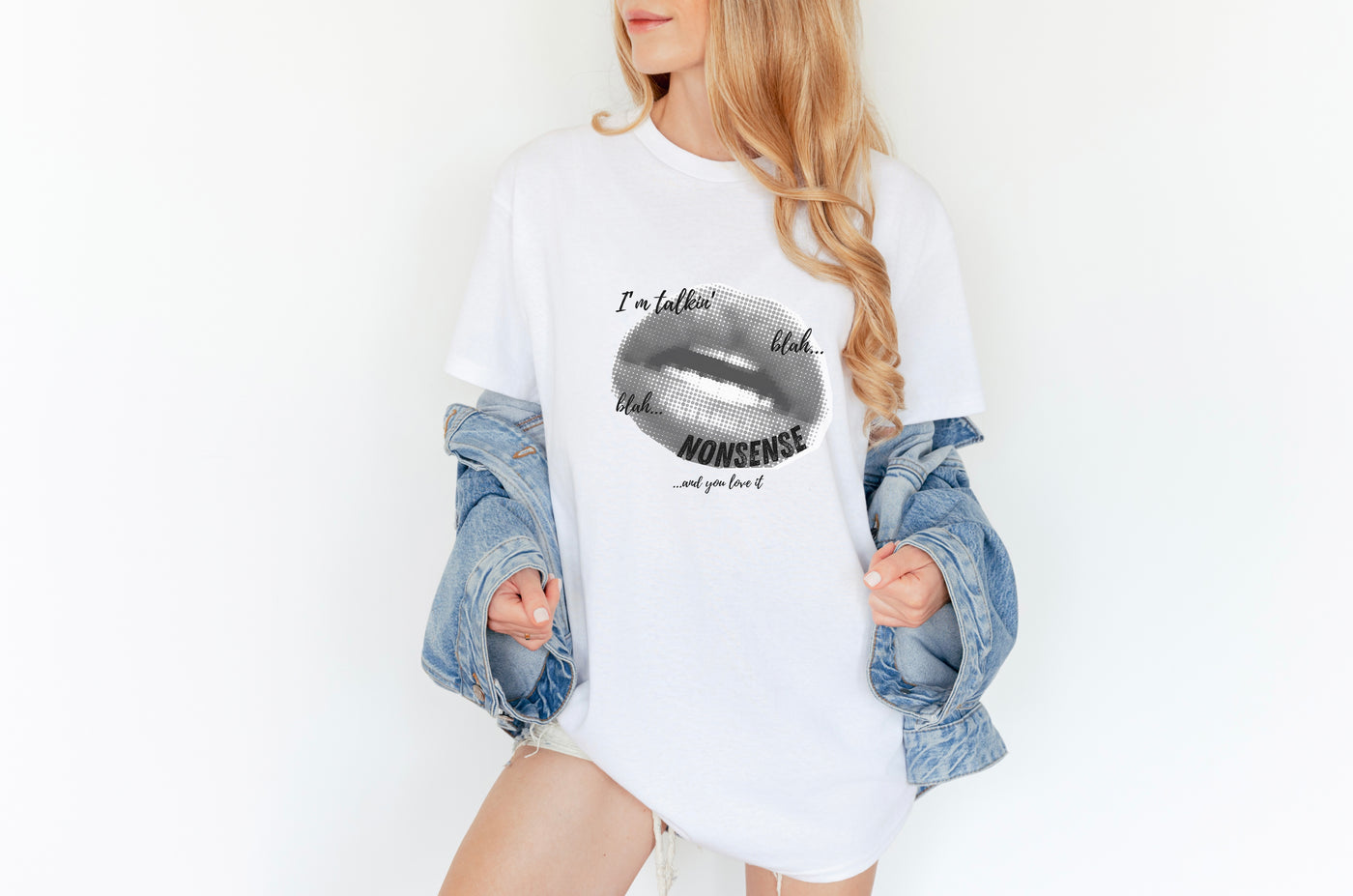 Talking Nonsense" Graphic Tee, Trendy T-Shirt for Teens & Women – CL