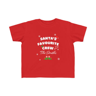 Personalised Unisex Kids Christmas T-Shirt – Custom Family Name Holiday Tee (Ages 2-5)