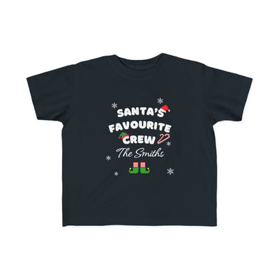 Personalised Unisex Kids Christmas T-Shirt – Custom Family Name Holiday Tee (Ages 2-5)