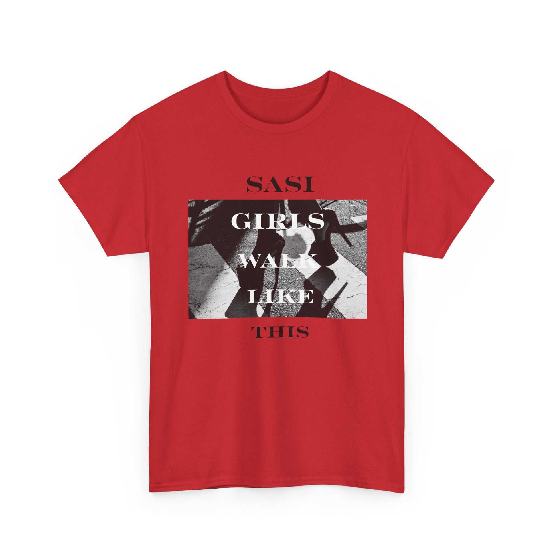 "SASI Girls Walk Like This" Tee, Trendy Graphic T-Shirt for Teens & Women – CLUB SASI Streetwear