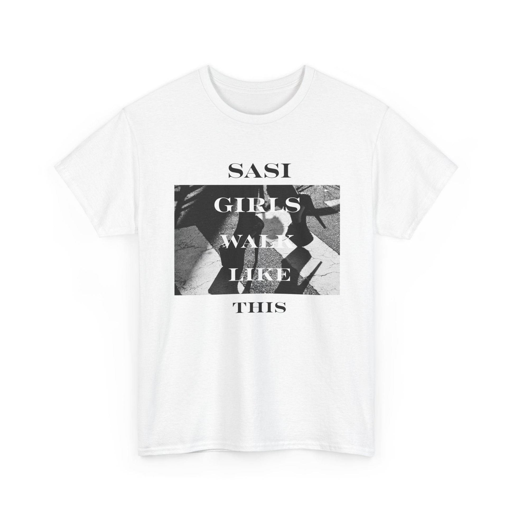 "SASI Girls Walk Like This" Tee, Trendy Graphic T-Shirt for Teens & Women – CLUB SASI Streetwear