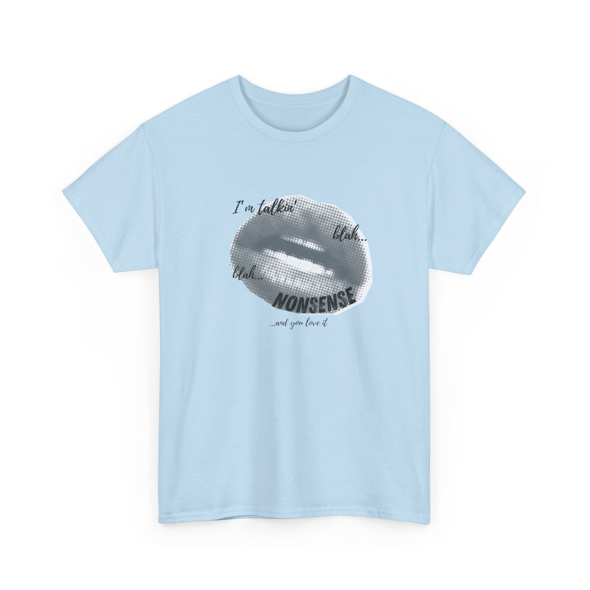 "Talking Nonsense" Graphic Tee, Trendy T-Shirt for Teens & Women – CLUB SASI Streetwear