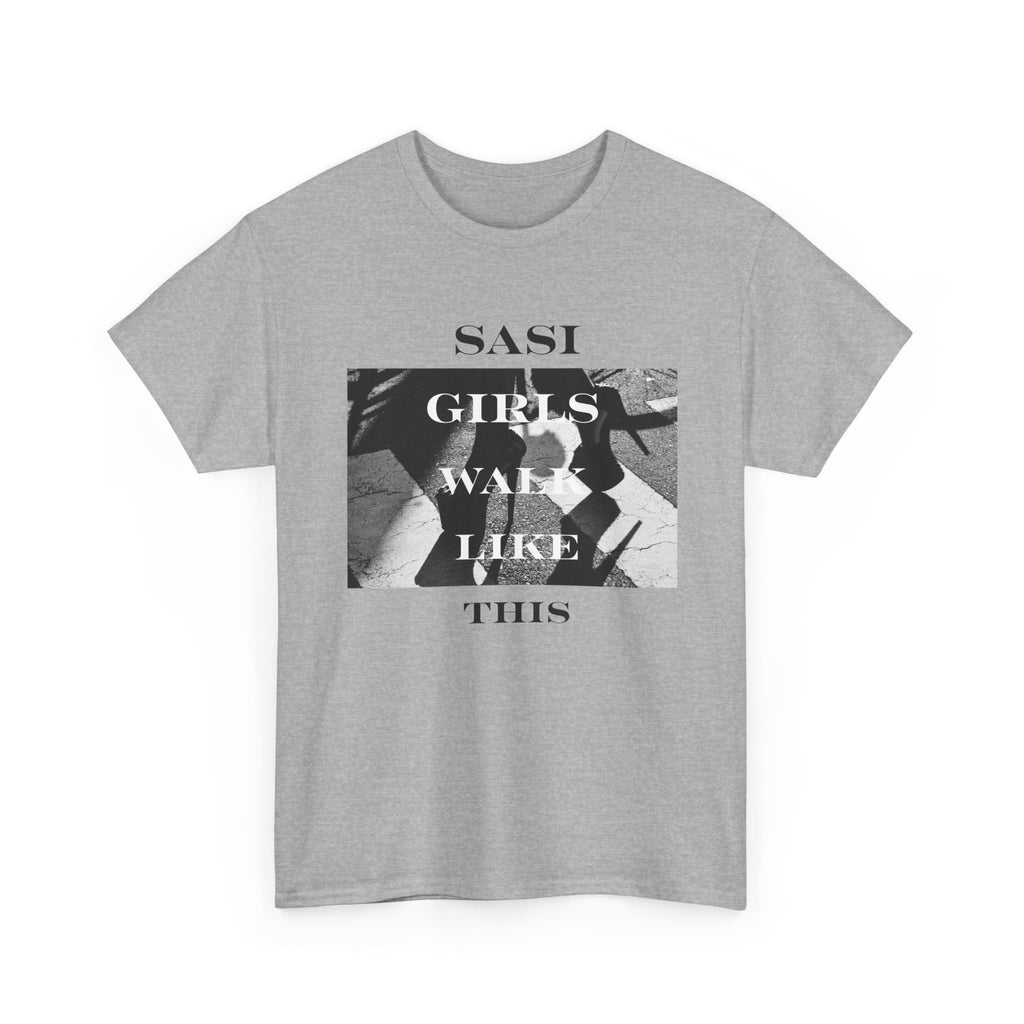 "SASI Girls Walk Like This" Tee, Trendy Graphic T-Shirt for Teens & Women – CLUB SASI Streetwear