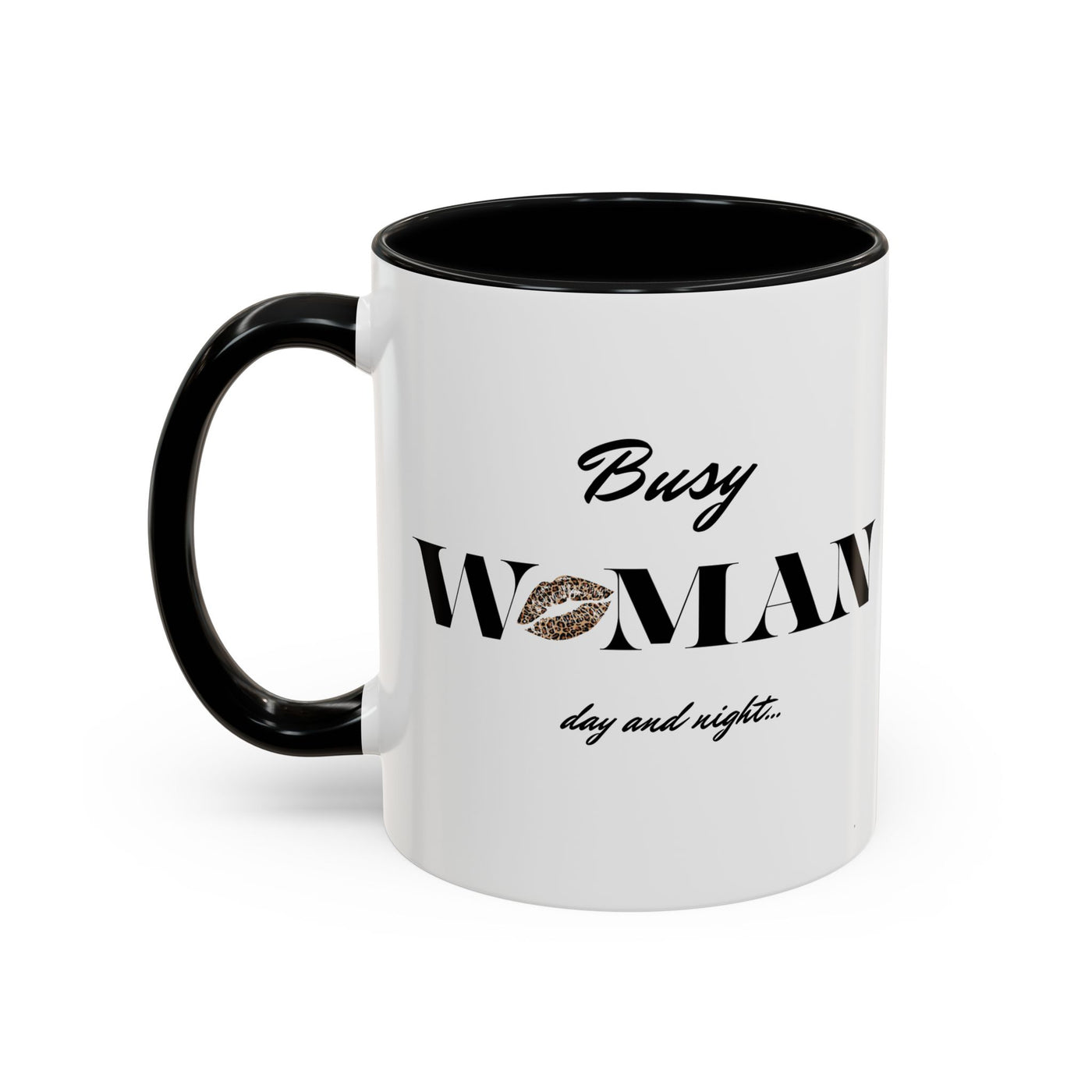  Busy Woman Accent Coffee Mug – Perfect Gift for Moms, Friends, Office Use, Daily Coffee Lovers