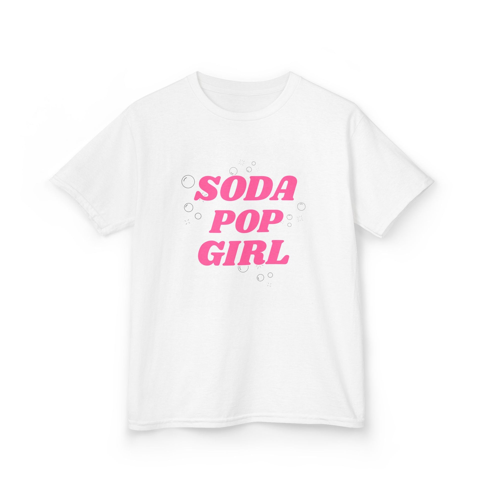 Soda Pop Girl Kids Tee 🥤✨, SASI SQUAD Girls’ Streetwear T-Shirt – Ages 6–14 Trendy Everyday Top