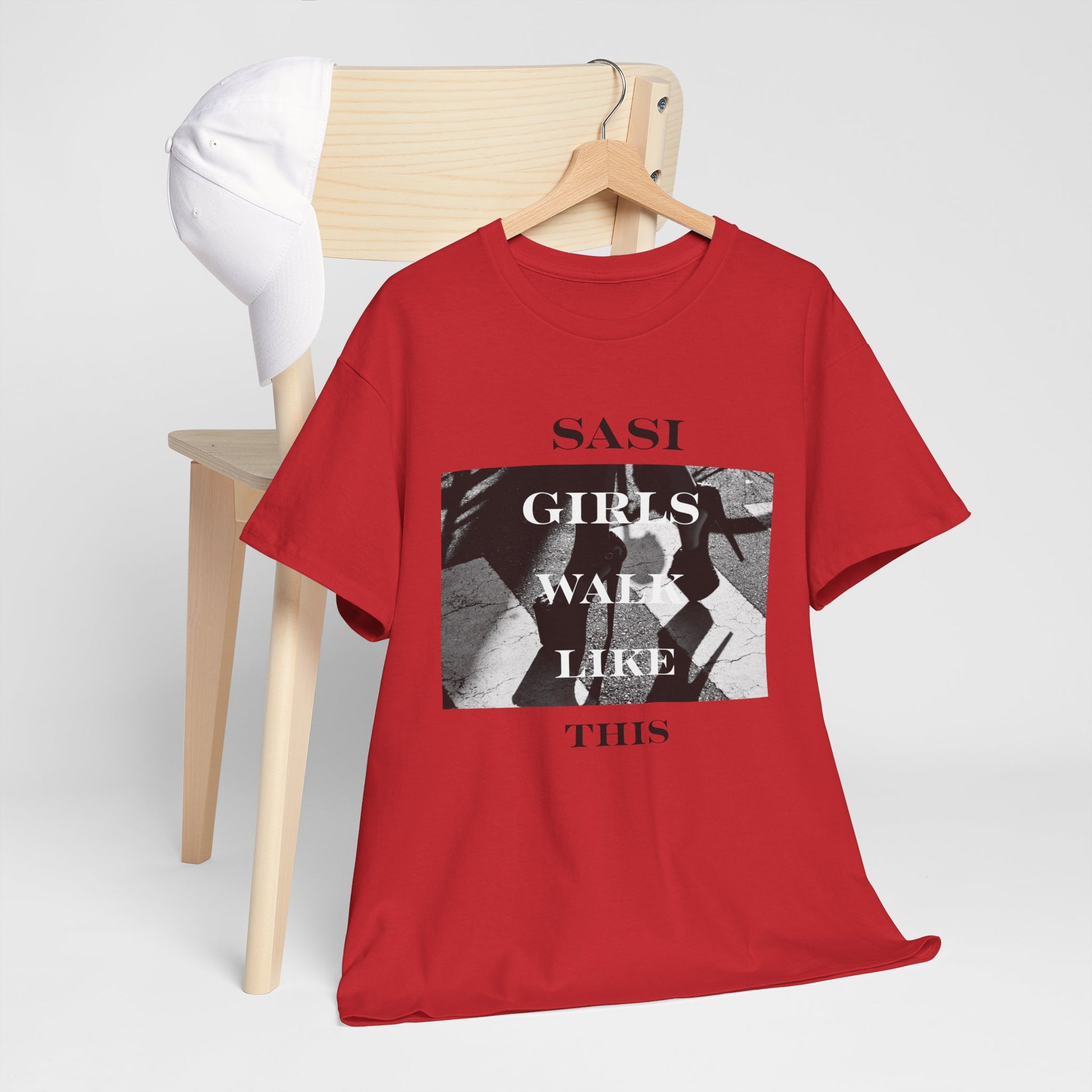 "SASI Girls Walk Like This" Tee, Trendy Graphic T-Shirt for Teens & Women – CLUB SASI Streetwear