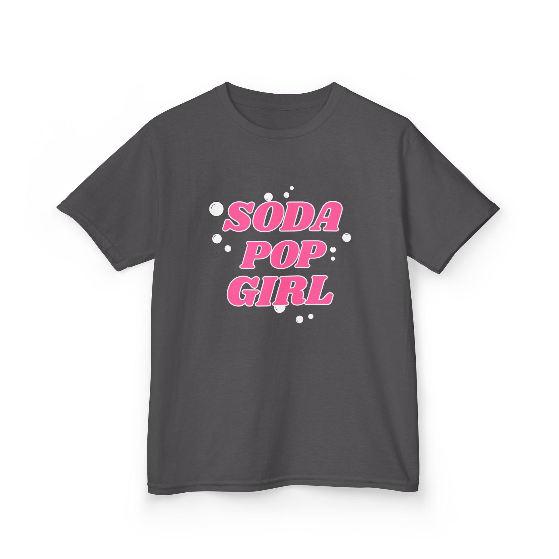 Soda Pop Girl Kids Tee 🥤✨, SASI SQUAD Girls’ Streetwear T-Shirt – Ages 6–14 Trendy Everyday Top