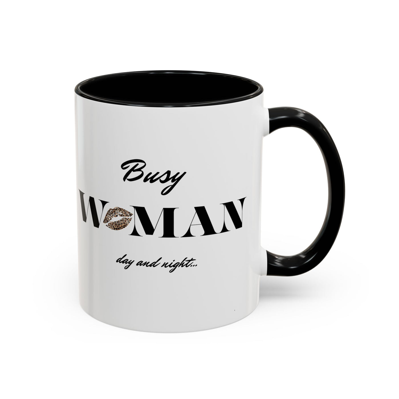  Busy Woman Accent Coffee Mug – Perfect Gift for Moms, Friends, Office Use, Daily Coffee Lovers