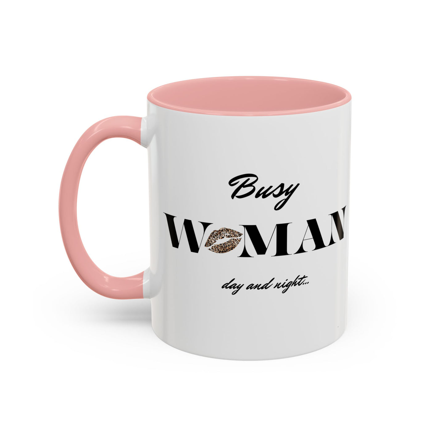  Busy Woman Accent Coffee Mug – Perfect Gift for Moms, Friends, Office Use, Daily Coffee Lovers