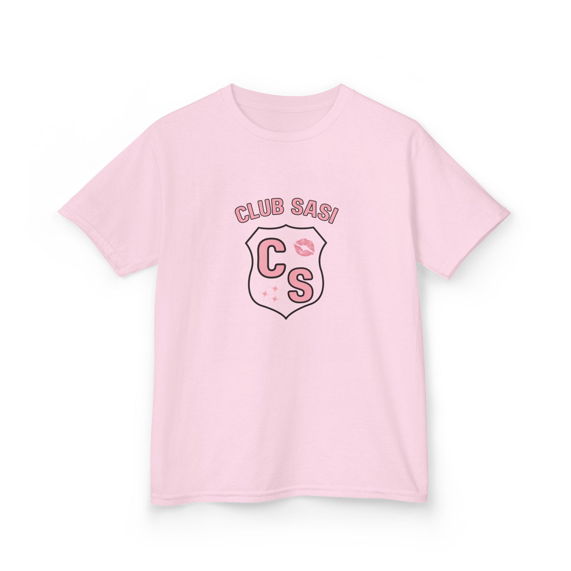 CLUB SASI Kids Tee ⭐🎉, SASI SQUAD Girls’ Streetwear T-Shirt – Ages 6–14 Trendy Everyday Top