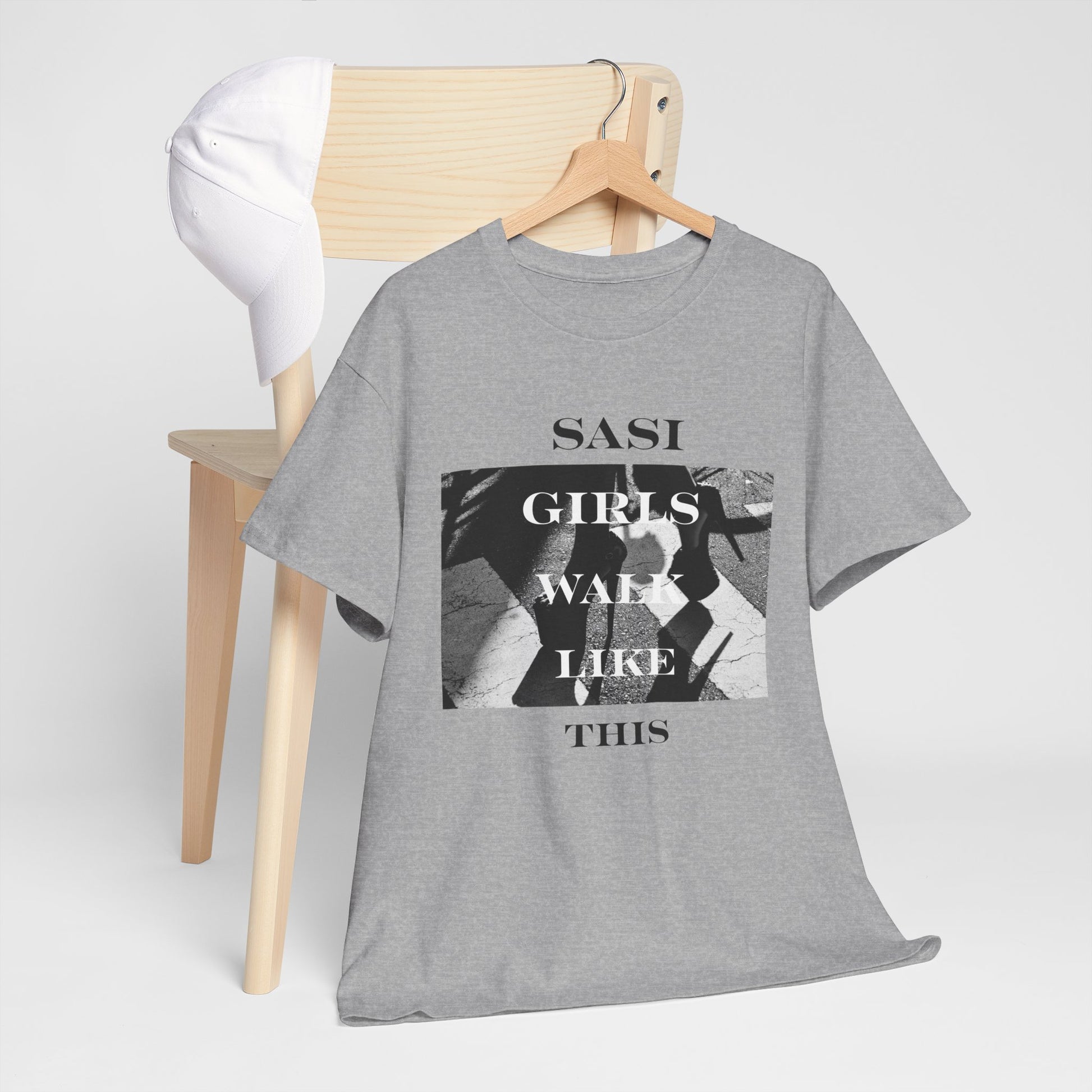 "SASI Girls Walk Like This" Tee, Trendy Graphic T-Shirt for Teens & Women – CLUB SASI Streetwear