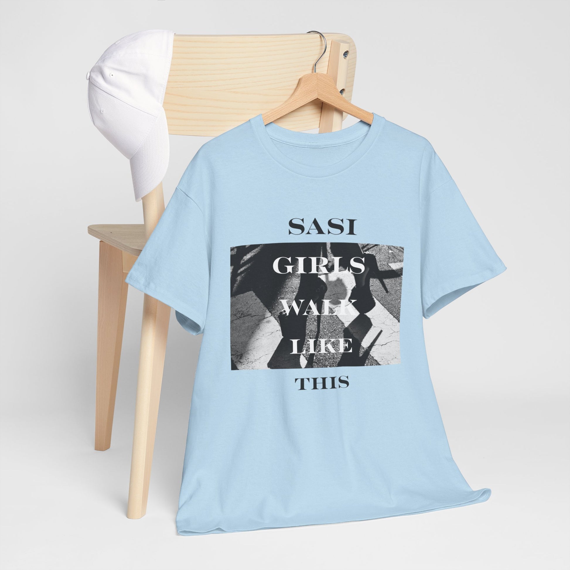 "SASI Girls Walk Like This" Tee, Trendy Graphic T-Shirt for Teens & Women – CLUB SASI Streetwear