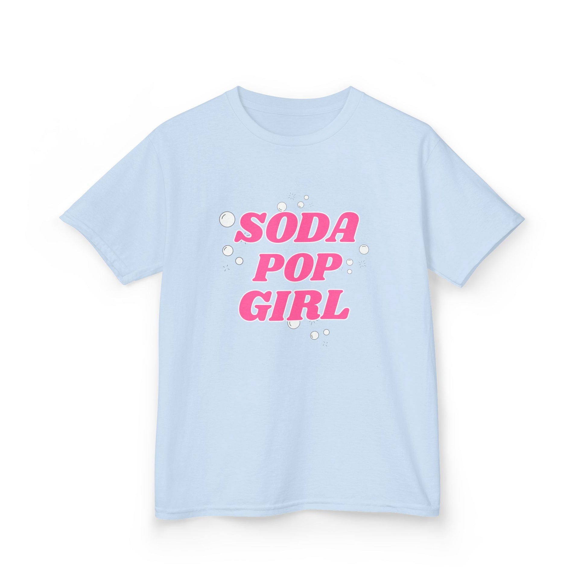 Soda Pop Girl Kids Tee 🥤✨, SASI SQUAD Girls’ Streetwear T-Shirt – Ages 6–14 Trendy Everyday Top
