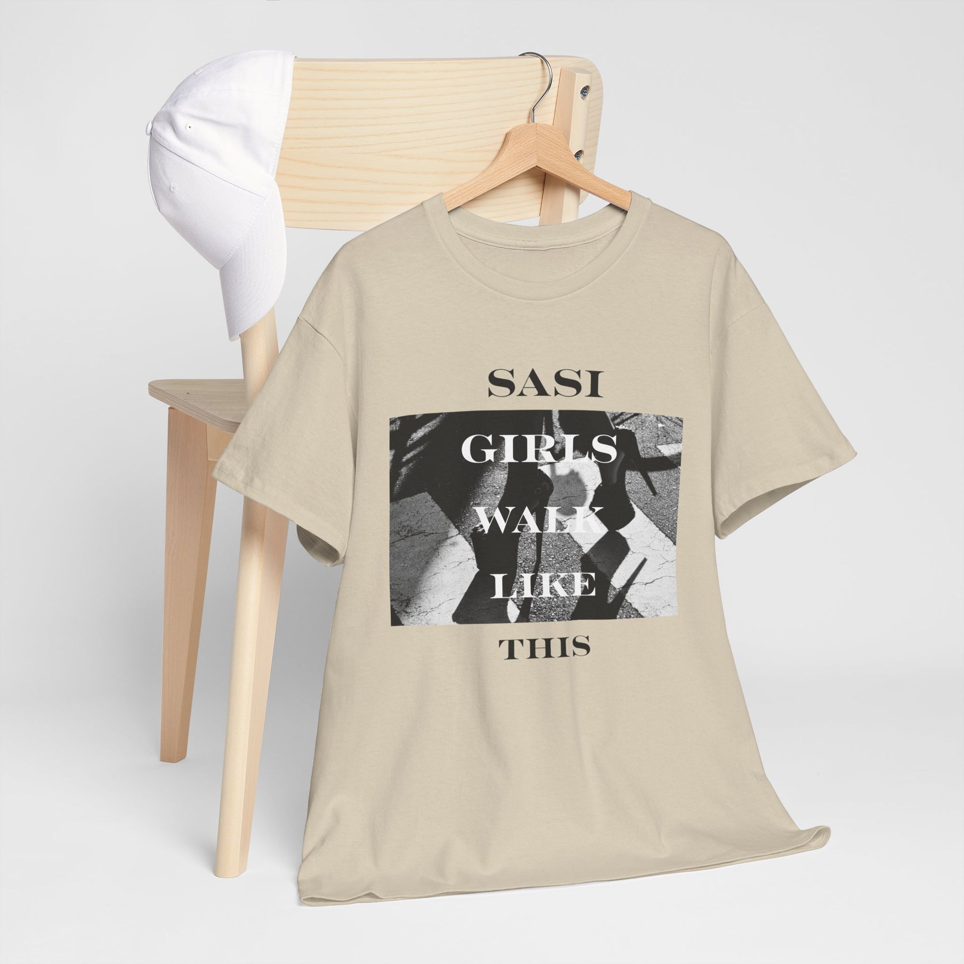 "SASI Girls Walk Like This" Tee, Trendy Graphic T-Shirt for Teens & Women – CLUB SASI Streetwear